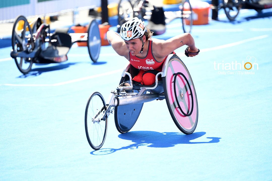 Jade Jones-Hall looking strong while racing