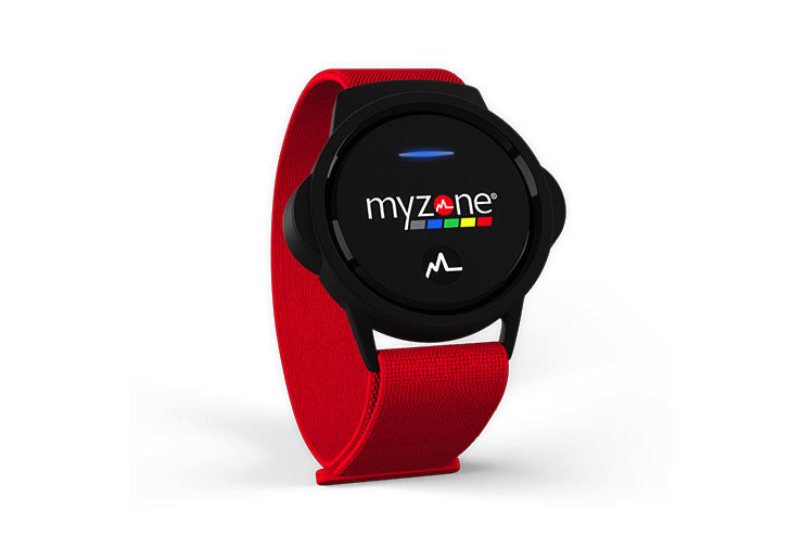 red and black heart rate monitor