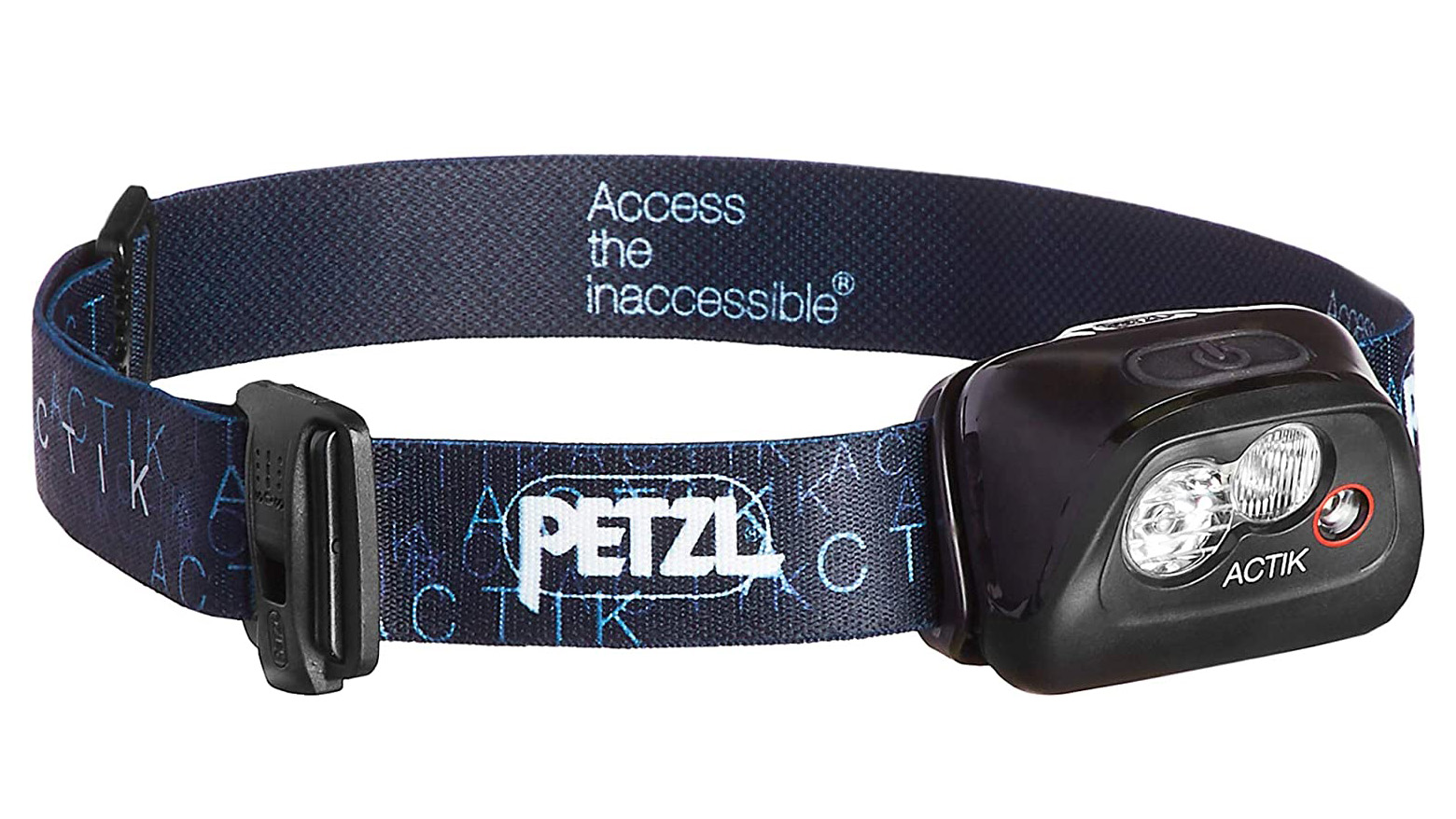 Petzl Actik headlamp on a white background.