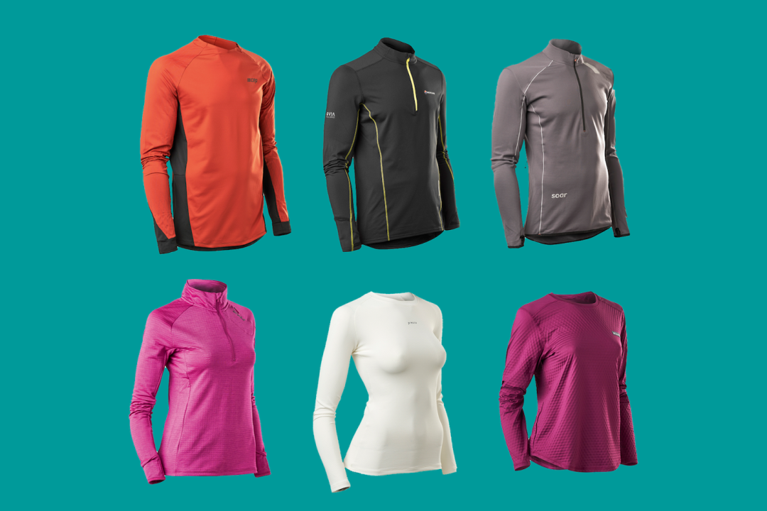 Collection of long-sleeve running tops