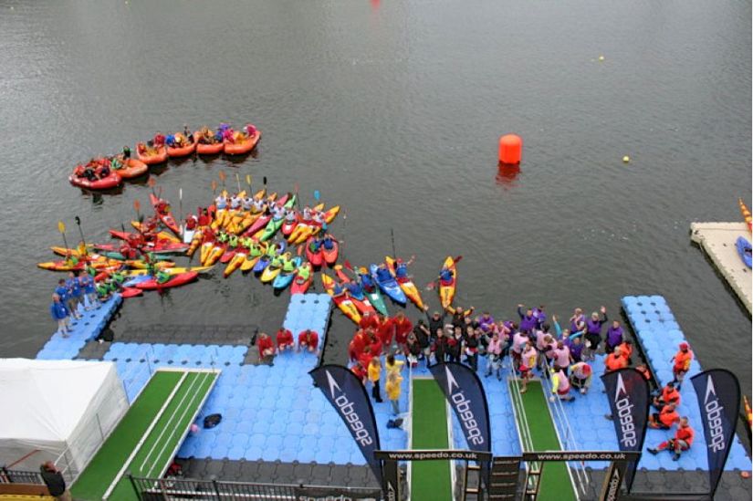 Patrolling open-water triathlons