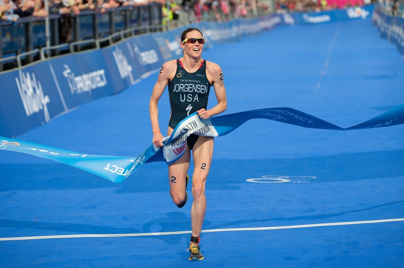 Gwen Jorgensen storms to victory in London