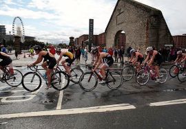 Gwen Jorgensen wins dockland thriller at Tri Liverpool