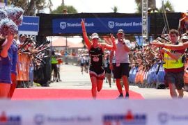 British triple whammy at Ironman 70.3 South Africa