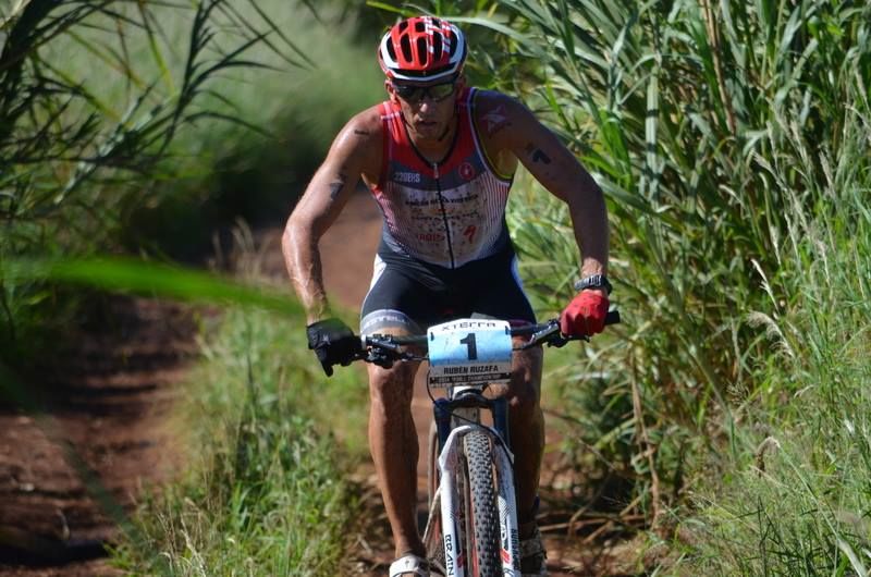 Ruben Ruzafa on the bike at Xterra Worlds