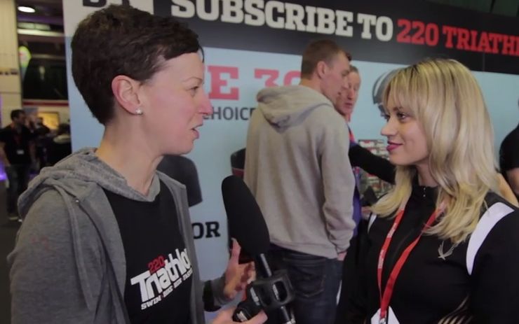 Kimberly Wyatt at the 220 Triathlon Show – video