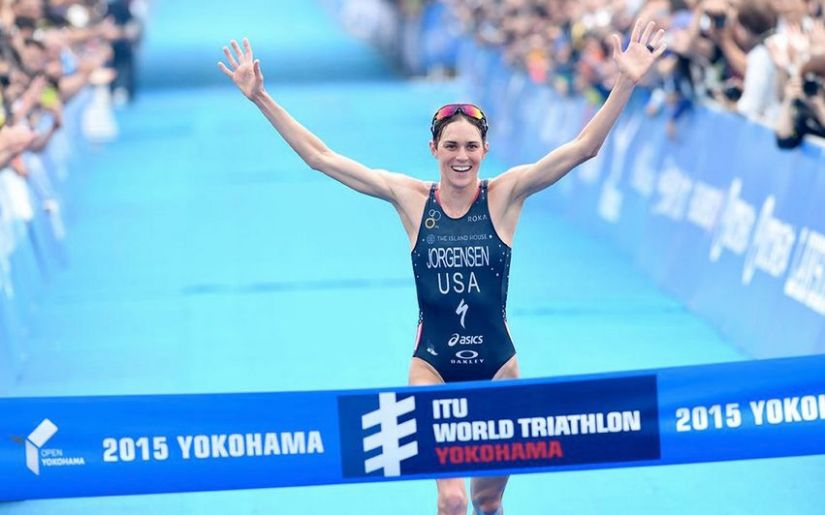 WTS Yokohama 2015: Gwen Jorgensen wins in the wet