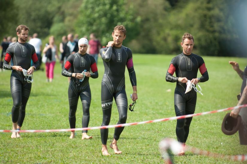 Jenson Button Trust Triathlon 2015 – in pics