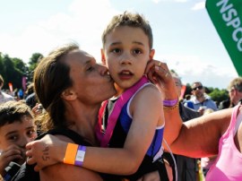 8-year-old Bailey steals the show at Castle Howard triathlon weekend