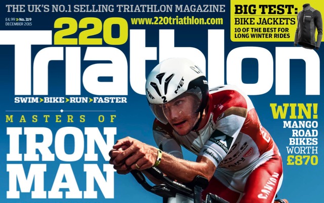 December issue of 220 Triathlon on sale now