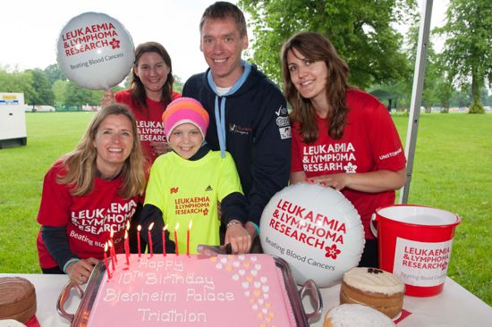 Birthday cake at Blenheim Palace Triathlon 2014