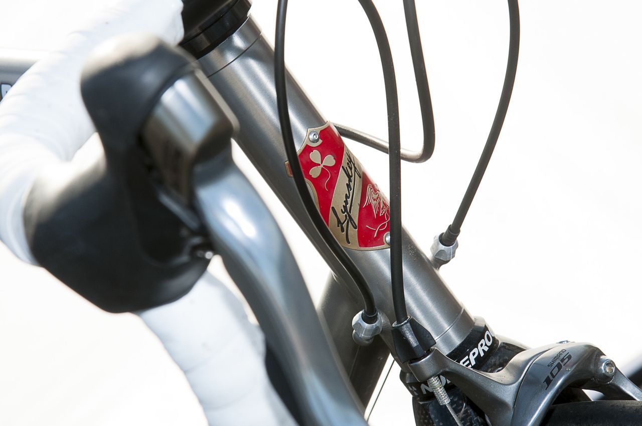 Stem badge on Lynskey Rouleur road bike