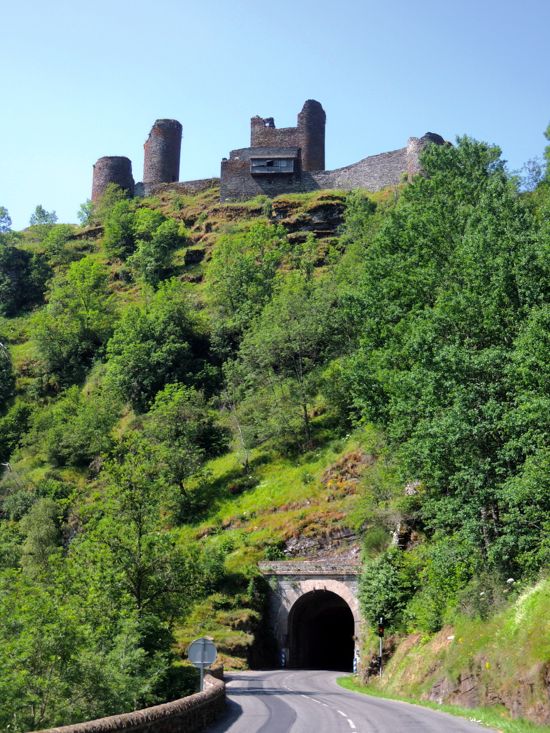 The ruins of Chateau du Tournel guard the entrance to the steeper upper valley