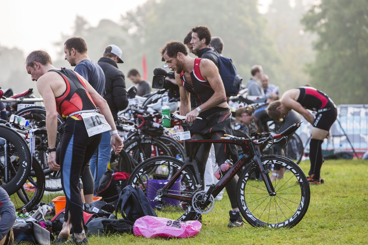 Athletes prepare for Hever Castle Triathlon