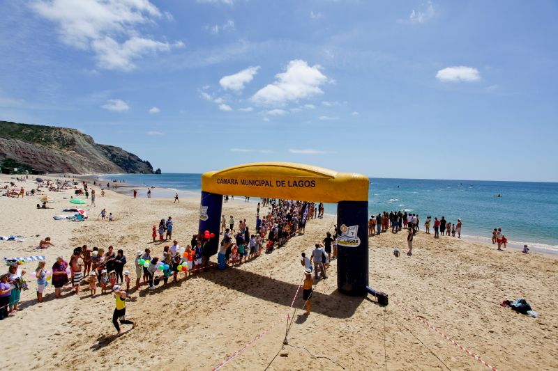 Start of Martinhal Triathlon in Algarve, Portugal