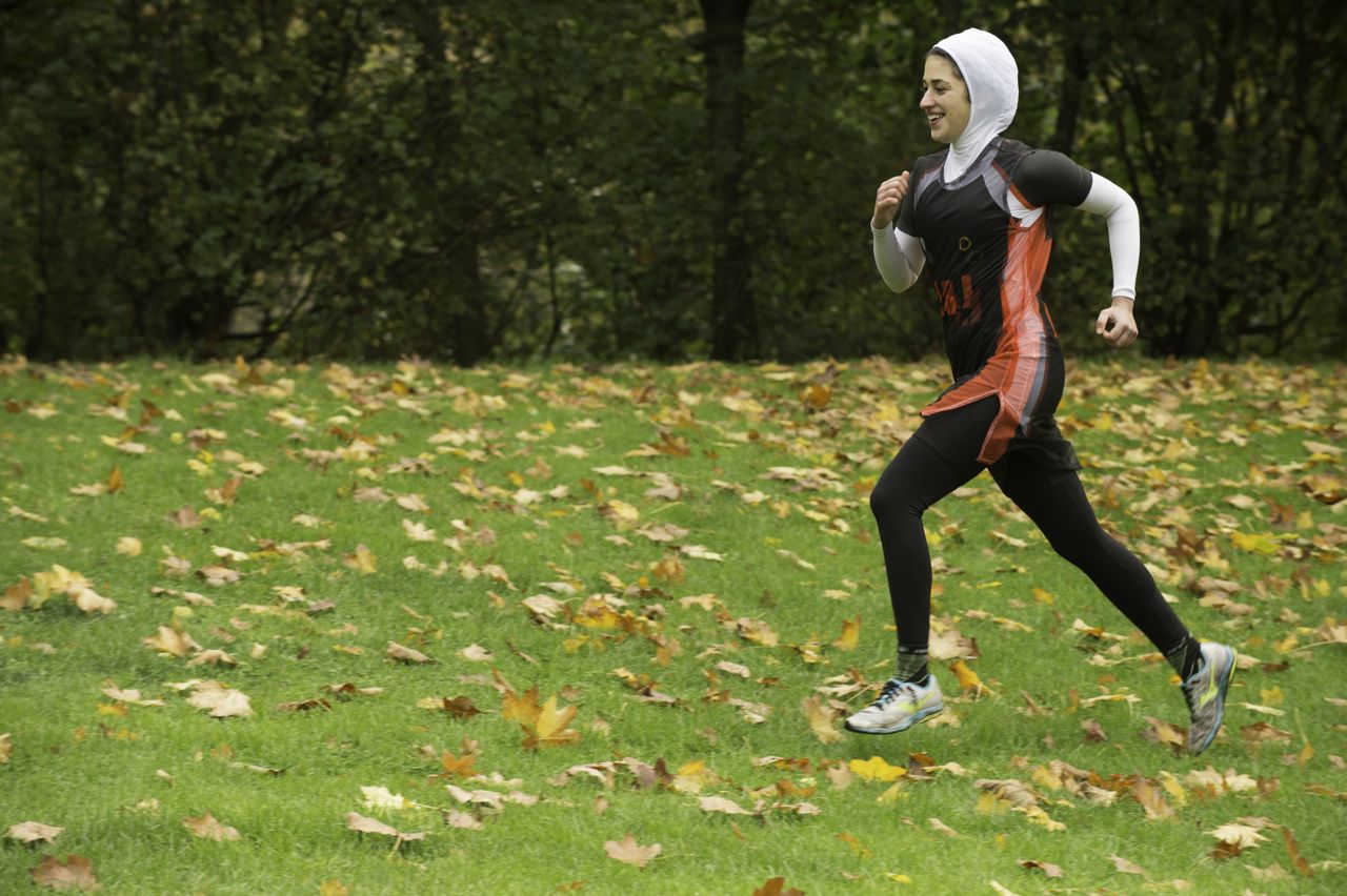 Shirin Gerami in run training