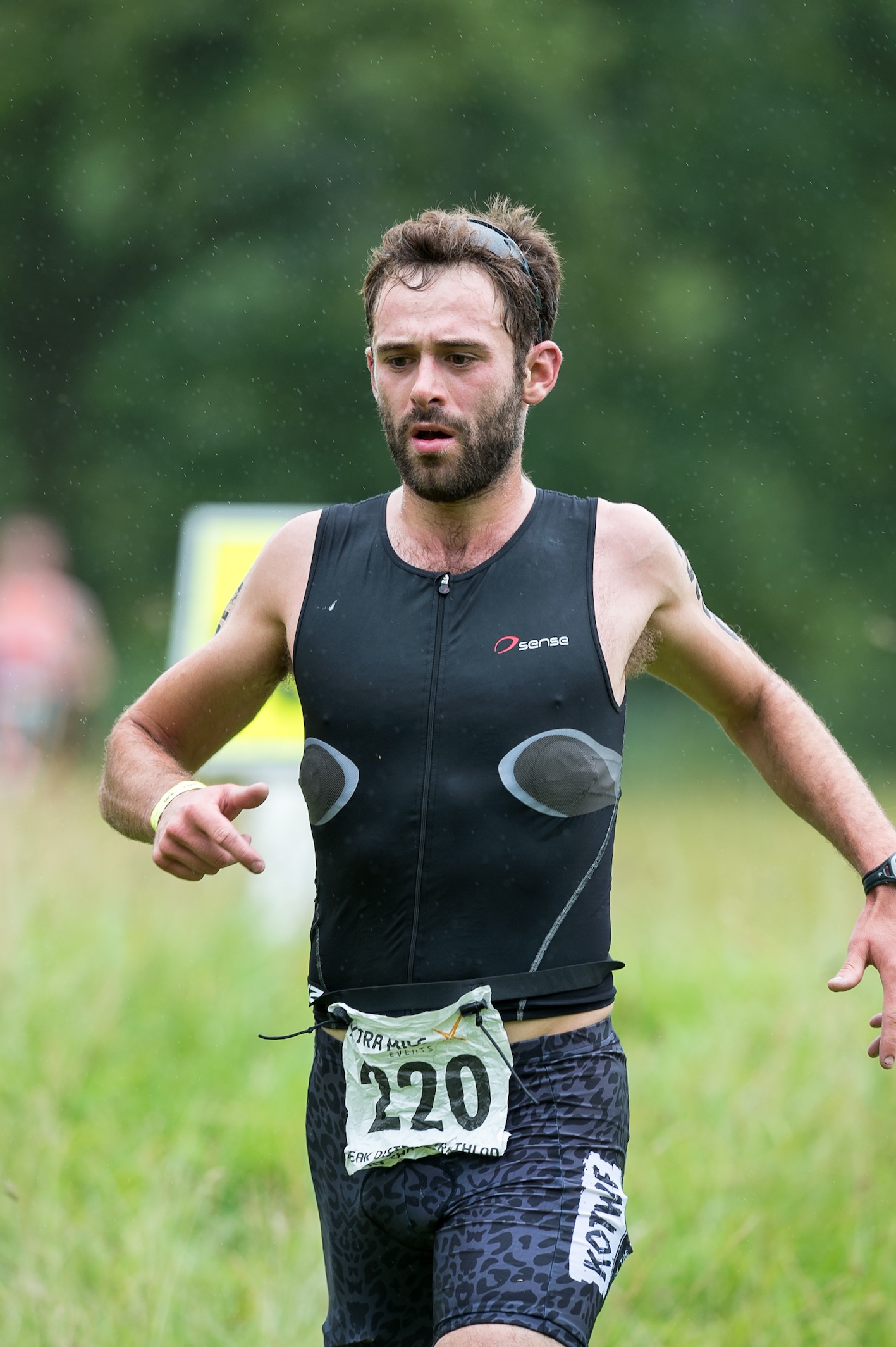 Sam Village racing at Peak District Triathlon