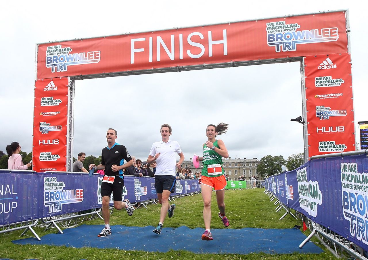 Alistair's relay team at Brownlee Tri South