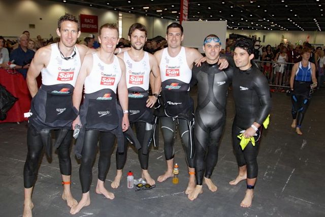 The Sun's triathlon team