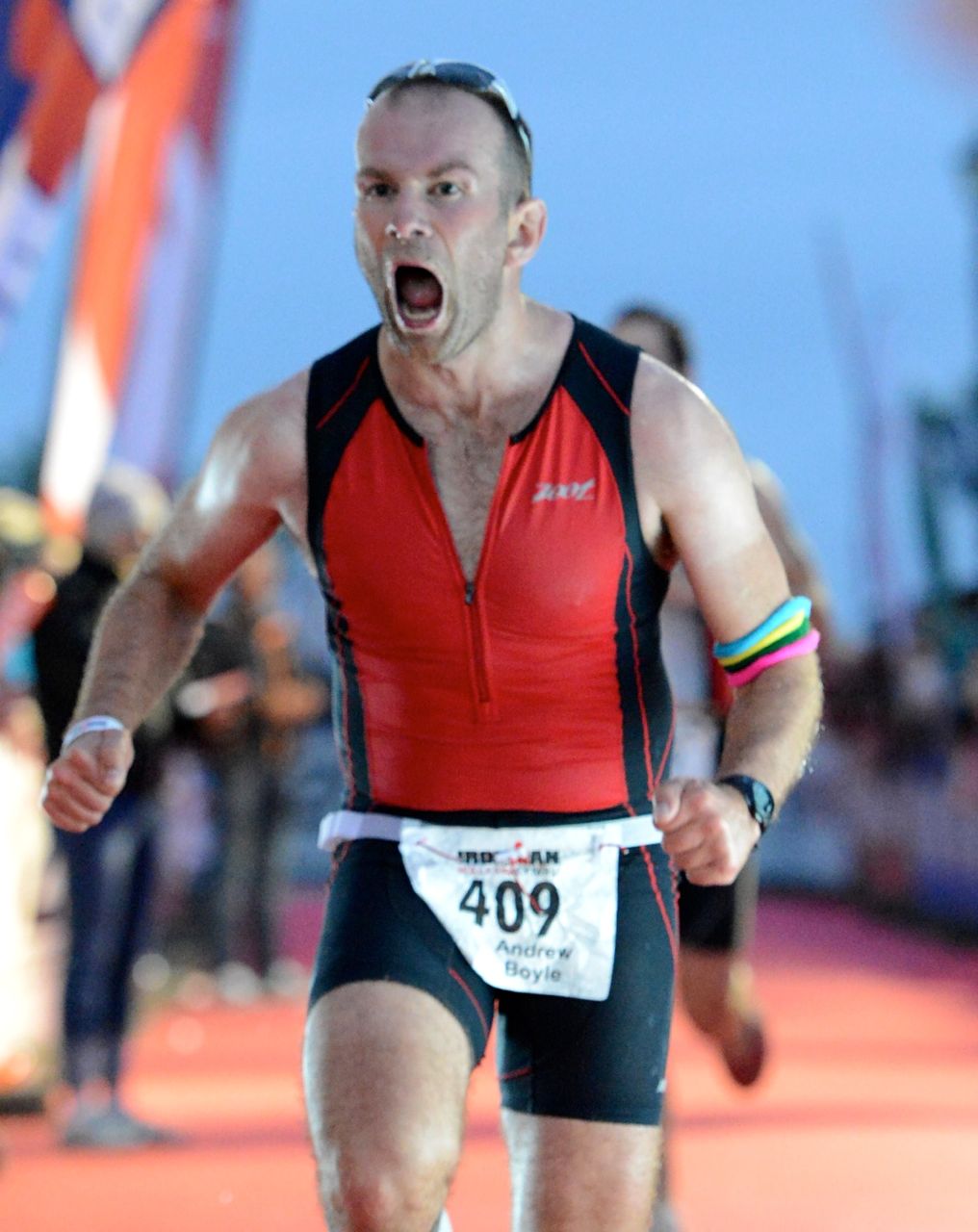 Male triathlete