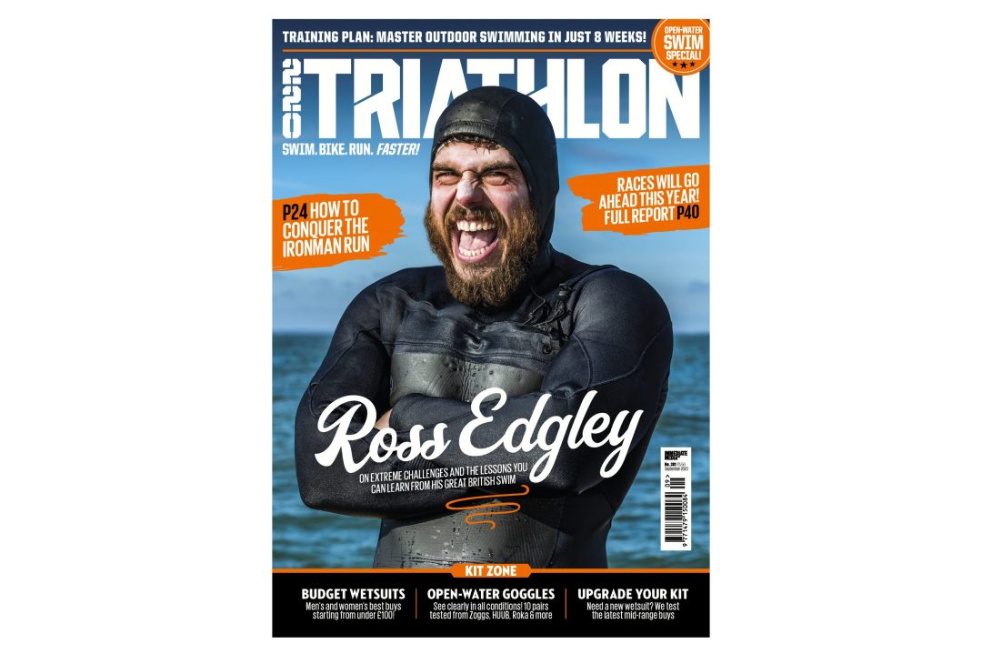 Ross Edgley is the cover star for the September issue of 220 Triathlon