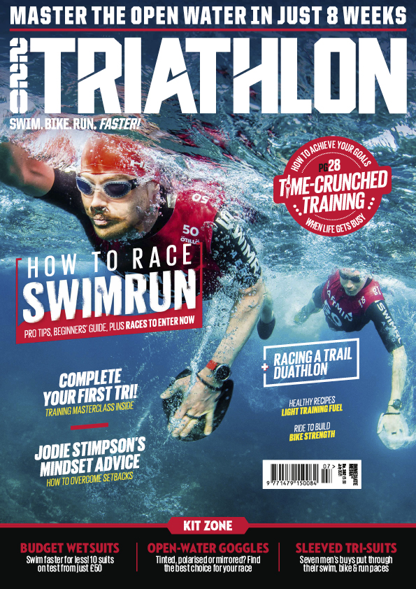 July Issue of 220 Triathlon Magazine cover