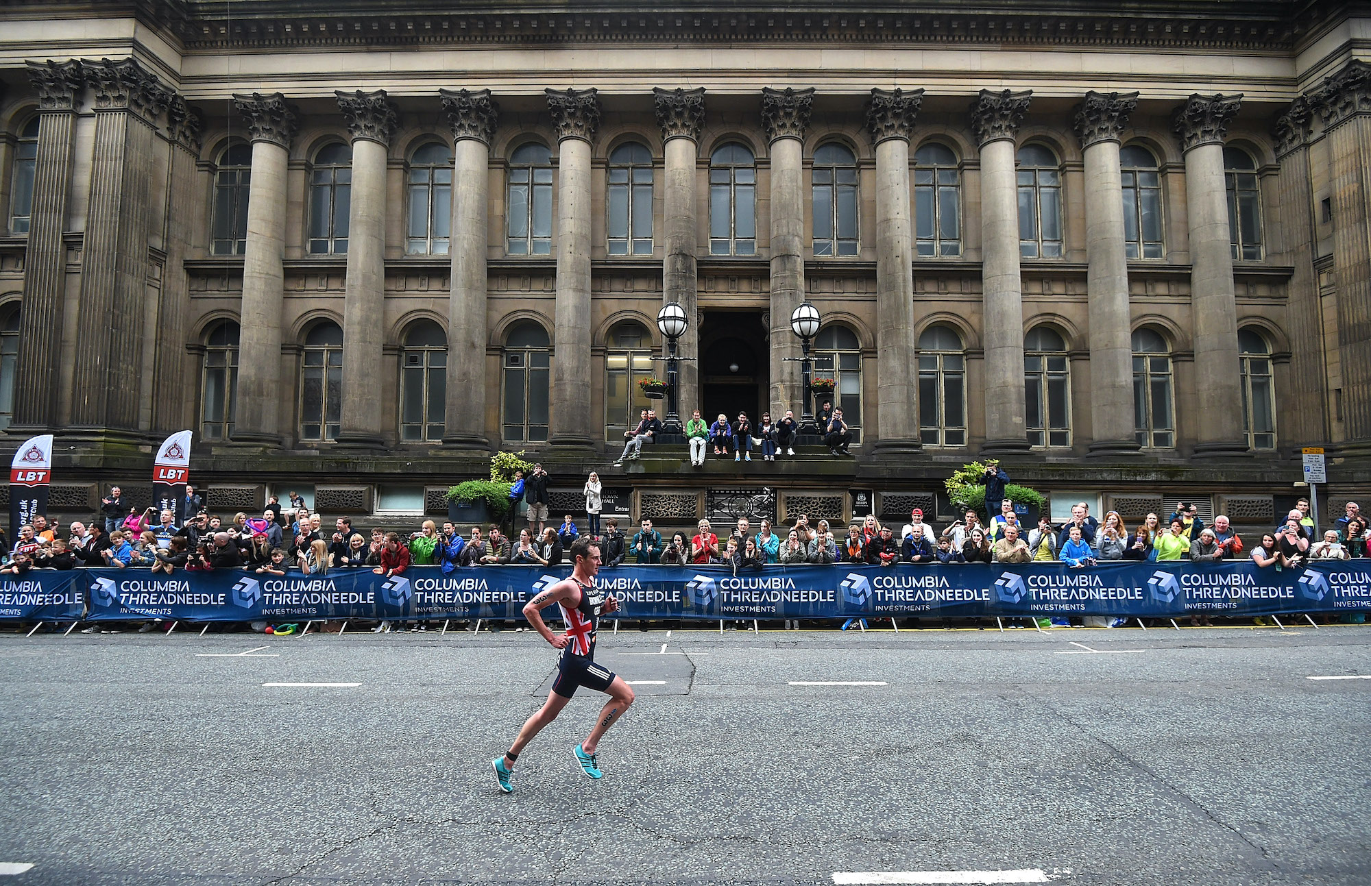 Alistair Brownlee racing at Leeds triathlon 2019