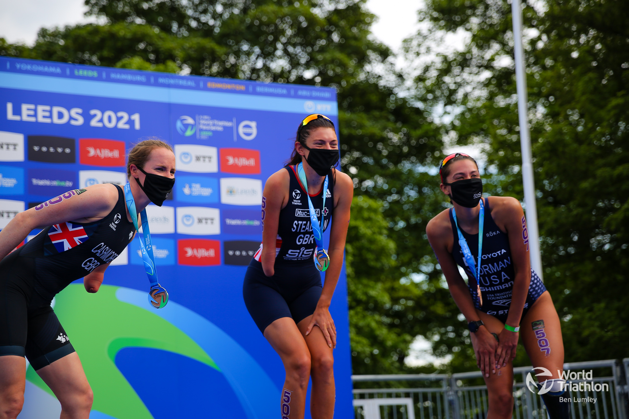 PTS5 division winner is Laura Steadman at Leeds paratriathlon