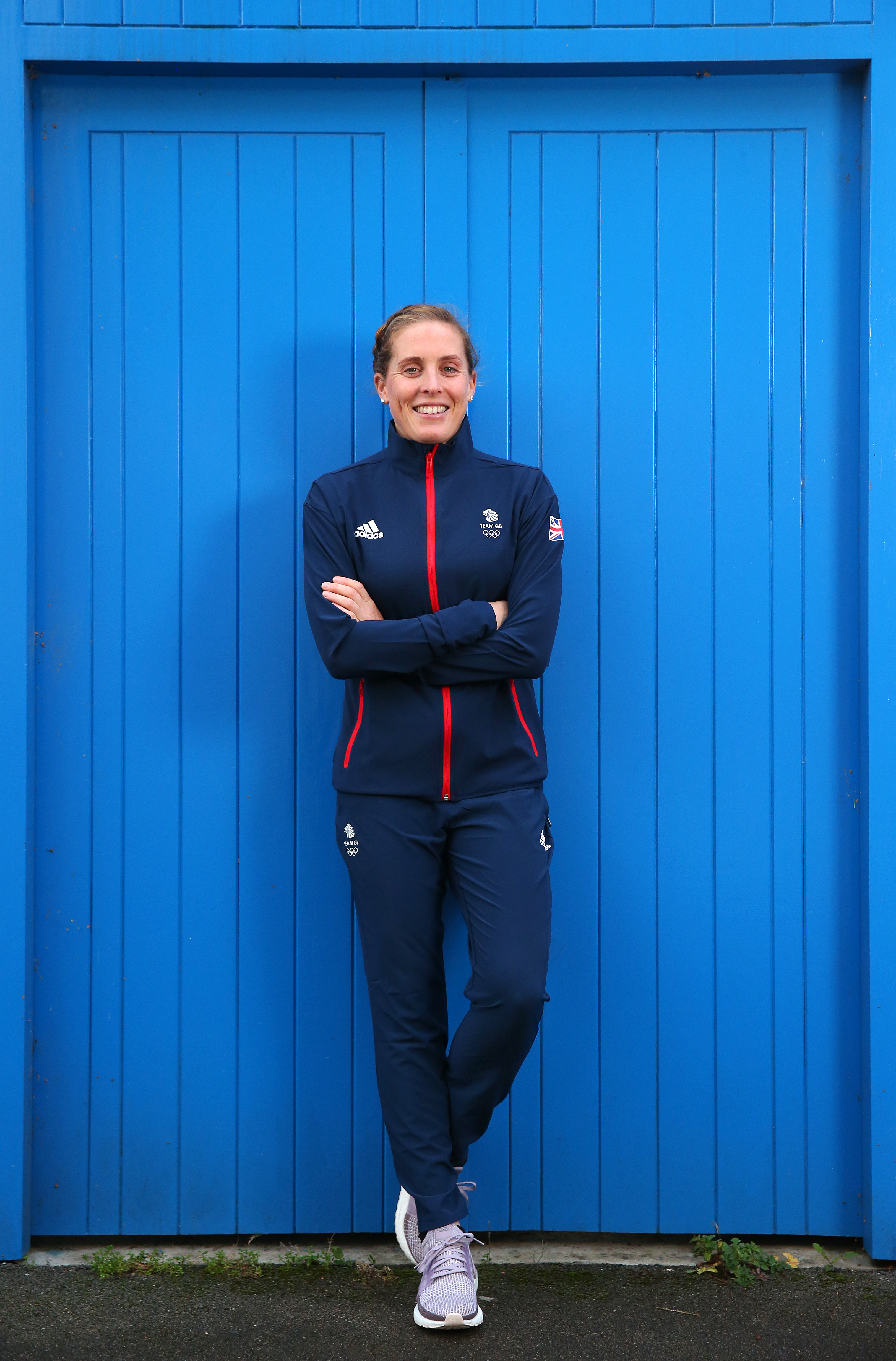 LEEDS, ENGLAND - NOVEMBER 02: Jess Learmonth of Great Britain poses for a photo to mark the official announcement of the triathletes selected to Team GB for the Tokyo 2020 Olympic Games on November 02, 2020 in Leeds, England. (Photo by Alex Livesey/Getty Images for British Olympic Association)