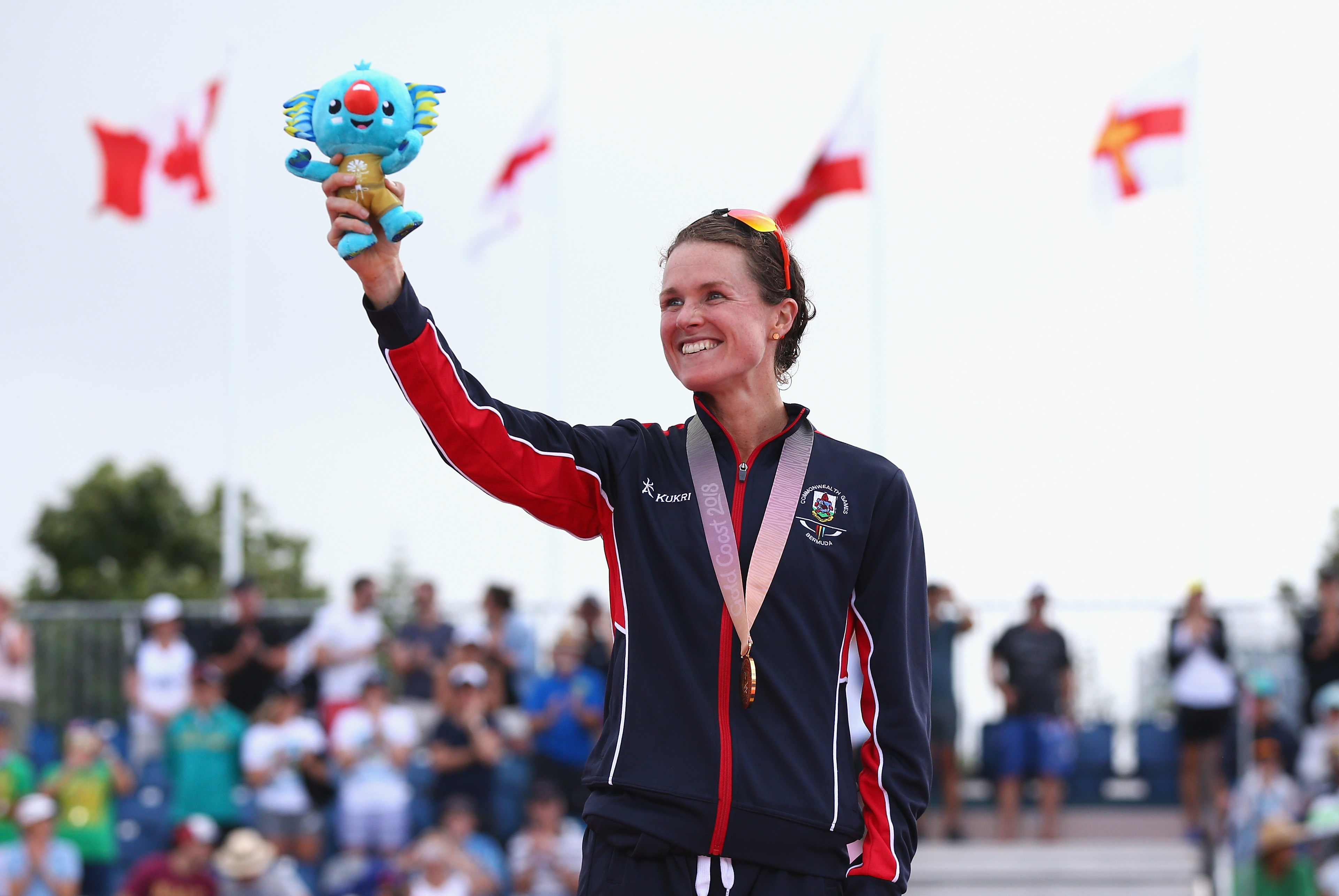 Flora Duffy at 2018 Comonwealth Games in Australia. Getty Images.