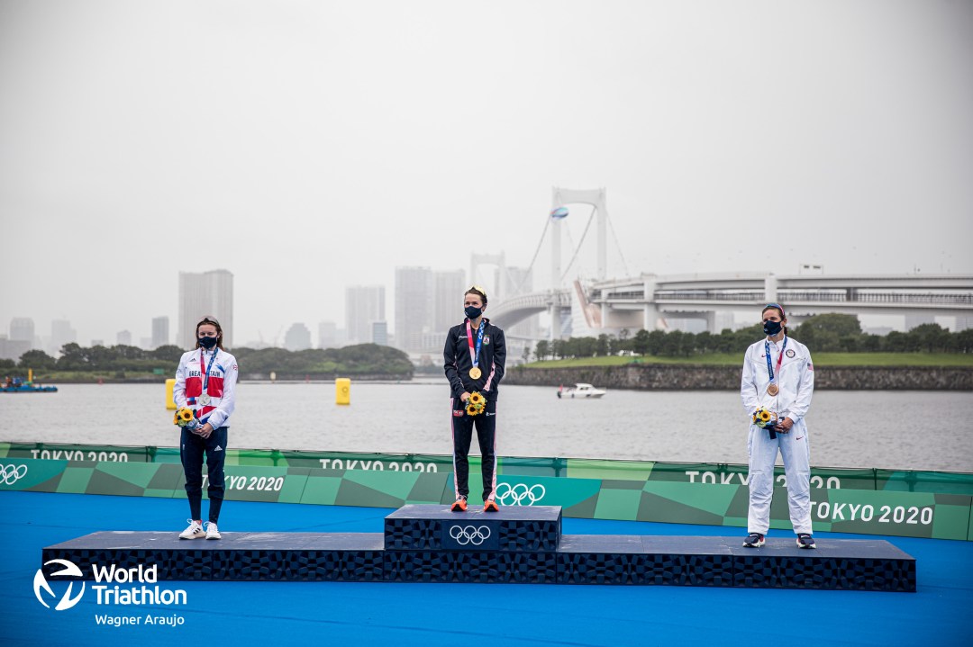 All the action from the women's Olympic triathlon in Tokyo in pictures