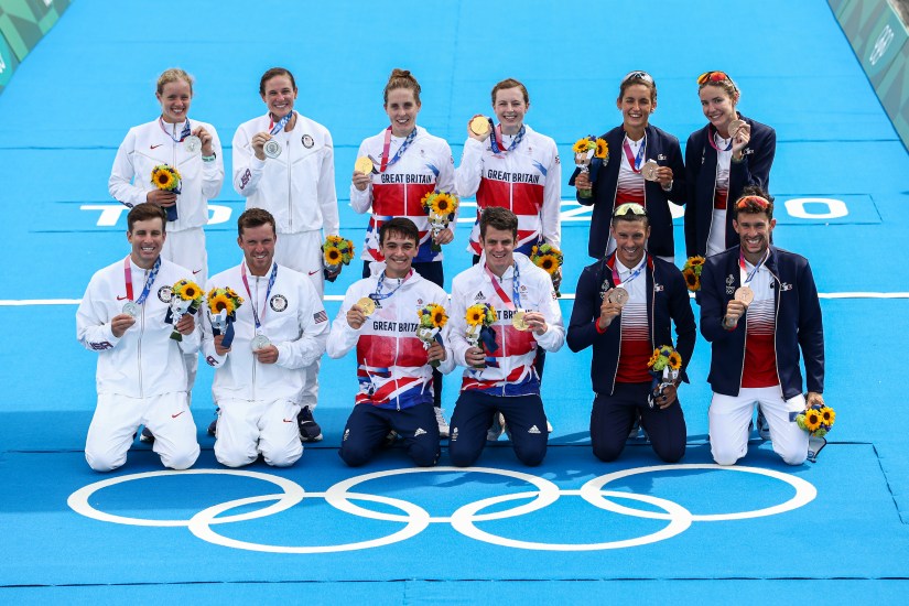 All the drama from the Olympic Triathlon Mixed Relay in pictures