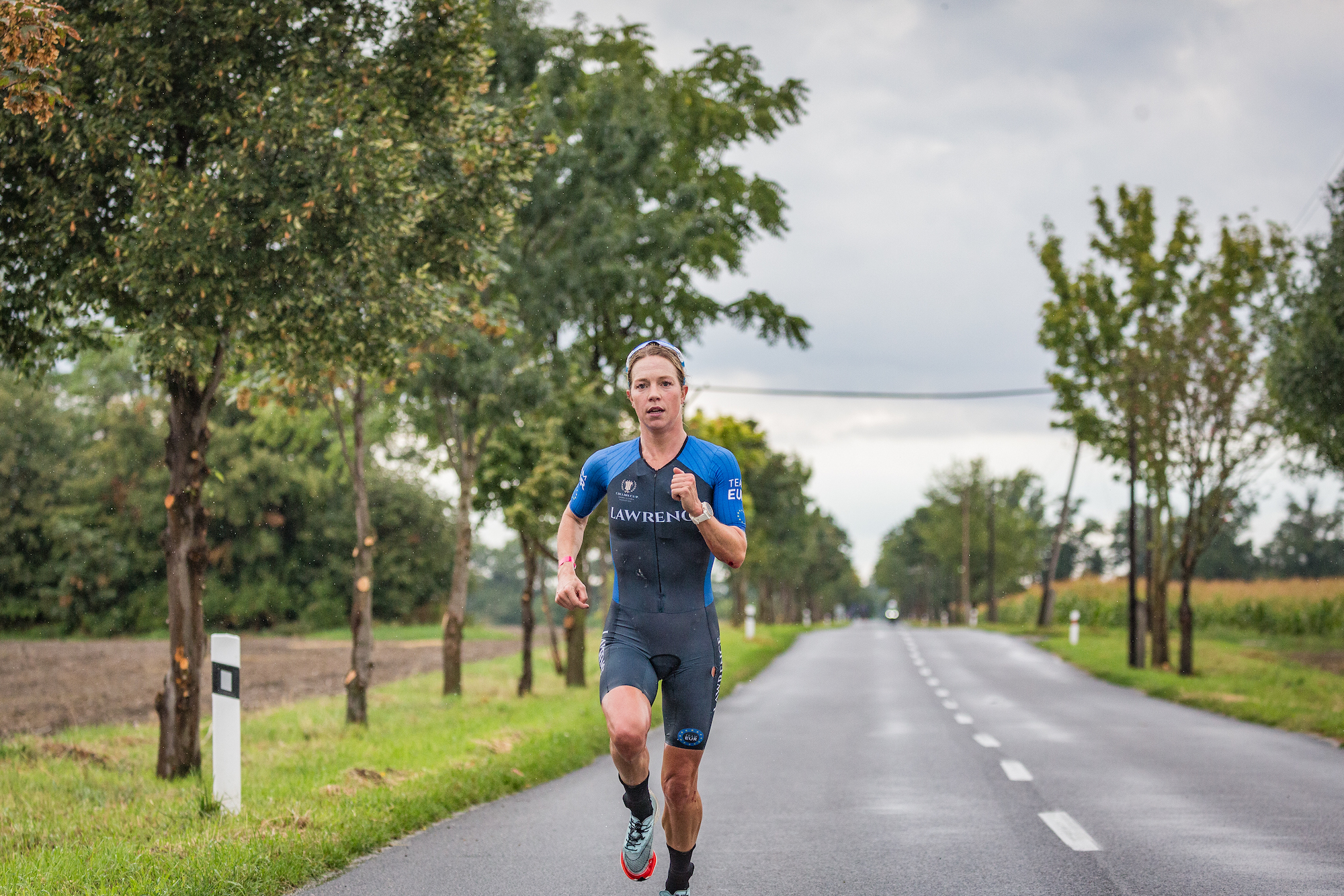 Holly Lawrence running at the Collins Cup