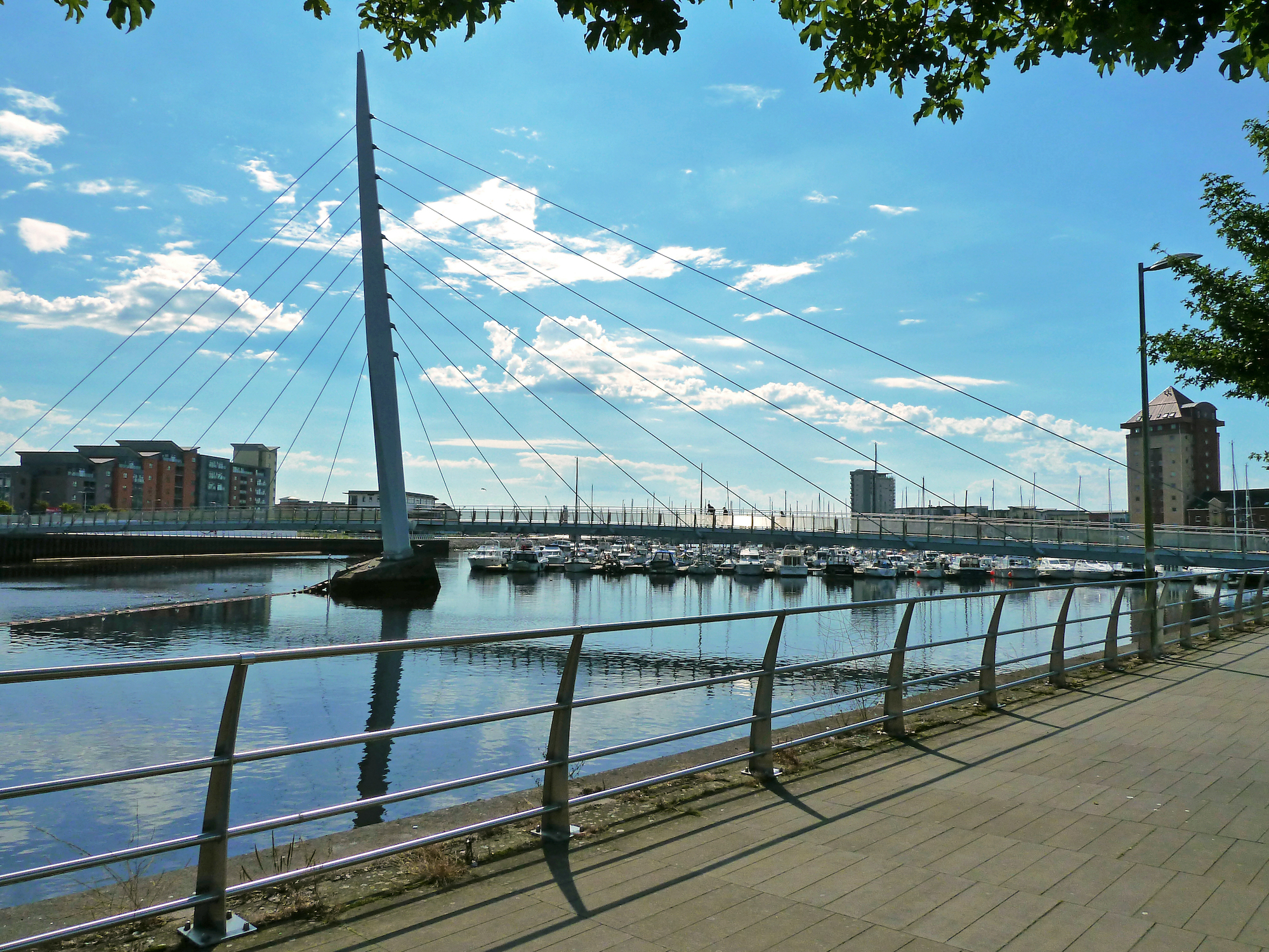 Sail Bridge in Swansea