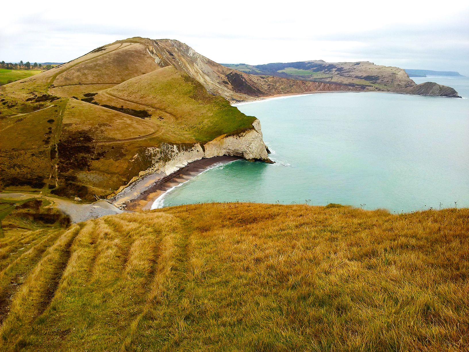 An image of the Dorset coast, part of the Jurassicman triathlon