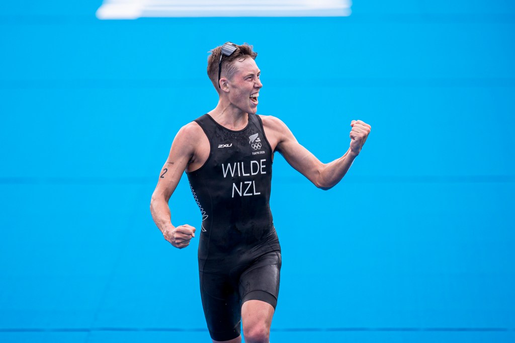 Hayden Wilde finishes third in the Olympic triathlon race at the Tokyo 2020 Olympics