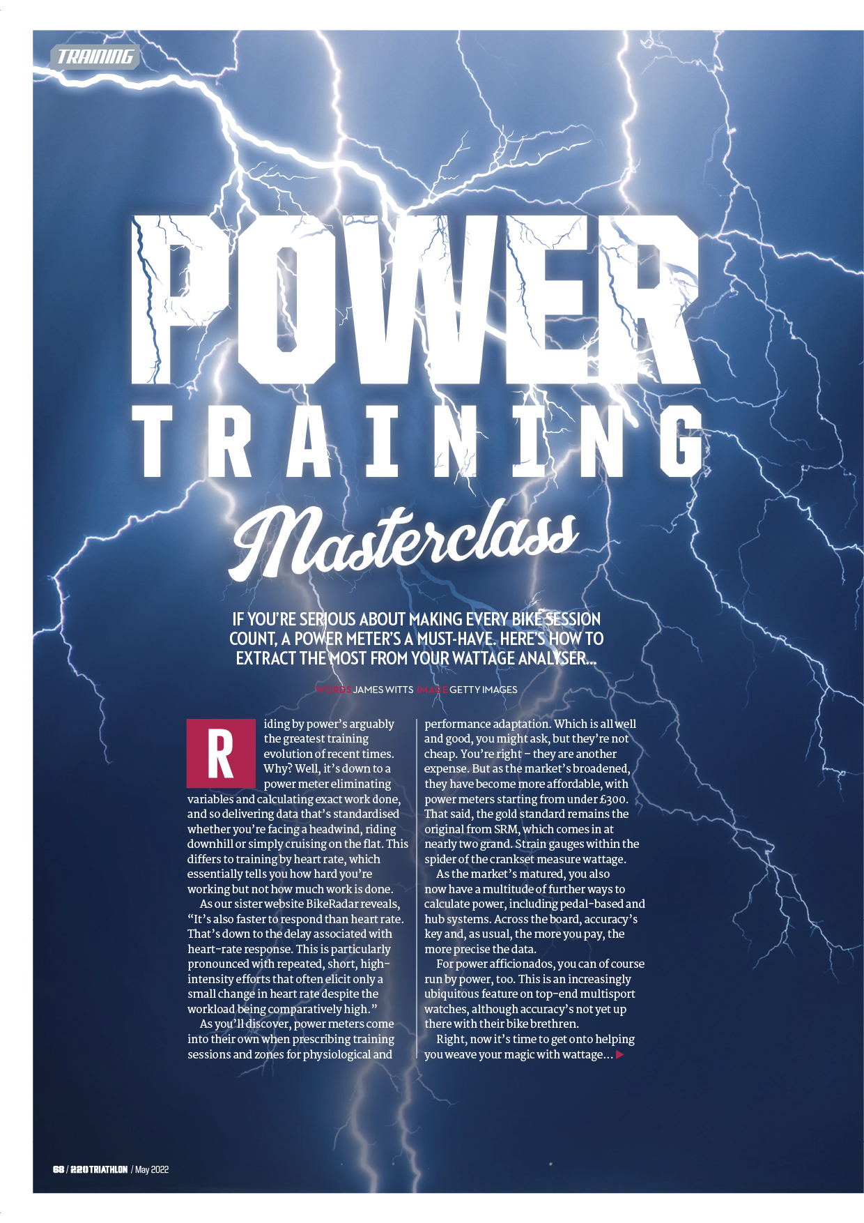 How to use power in training article