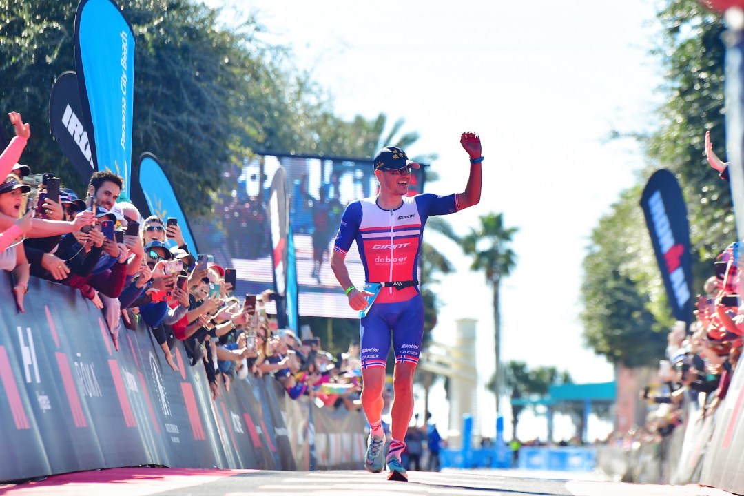 Gustav Iden finishing Ironman Florida