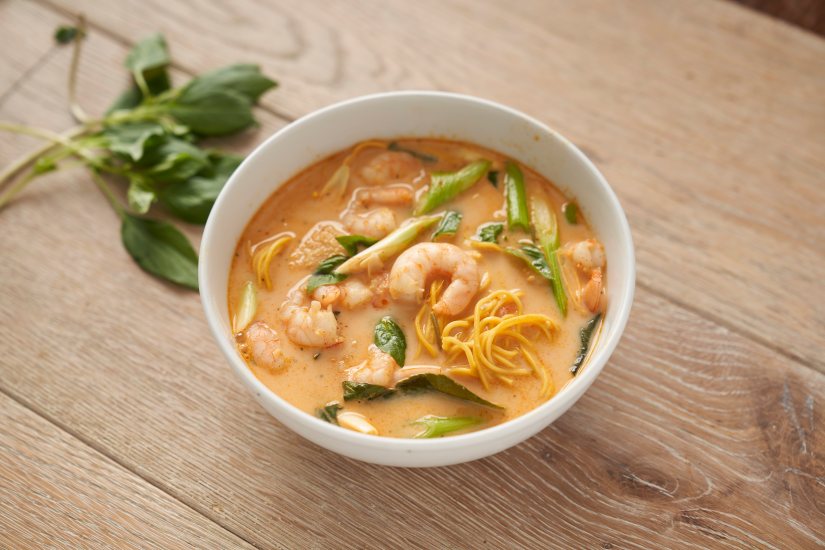 Prawn noodle soup