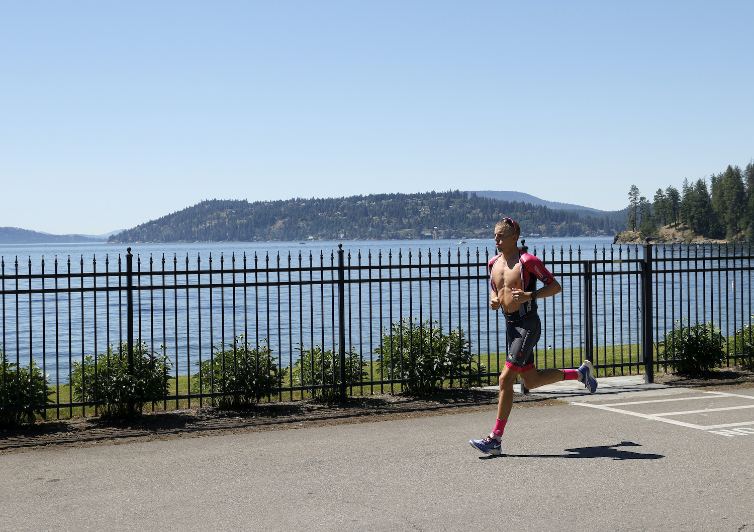 Sam Long racing at Ironman Coeur d'Alene