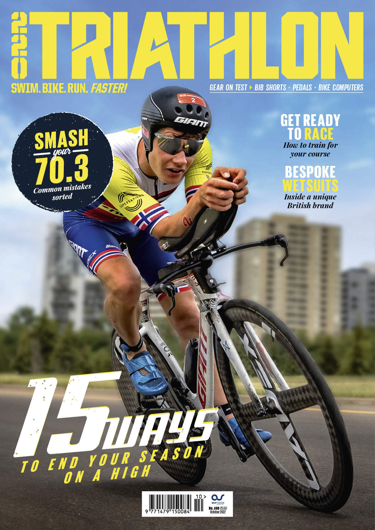 220 Triathlon issue 408 cover