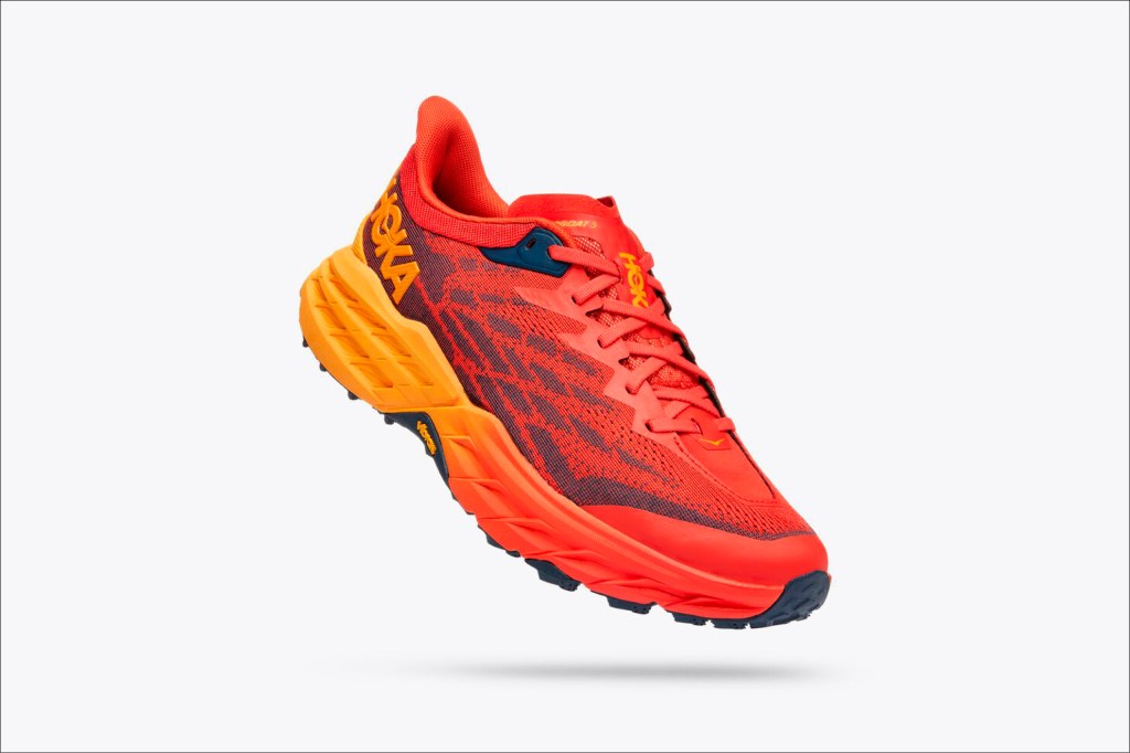 Hoka Speedgoat red colour