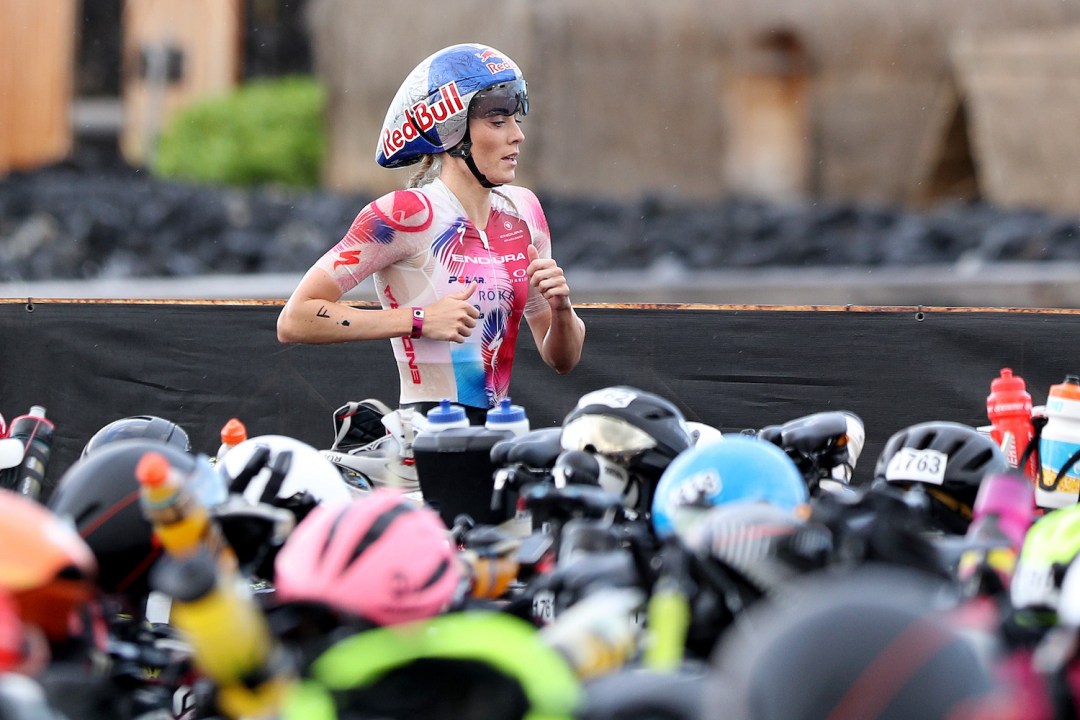 Lucy Charles-Barclay racing at Kona