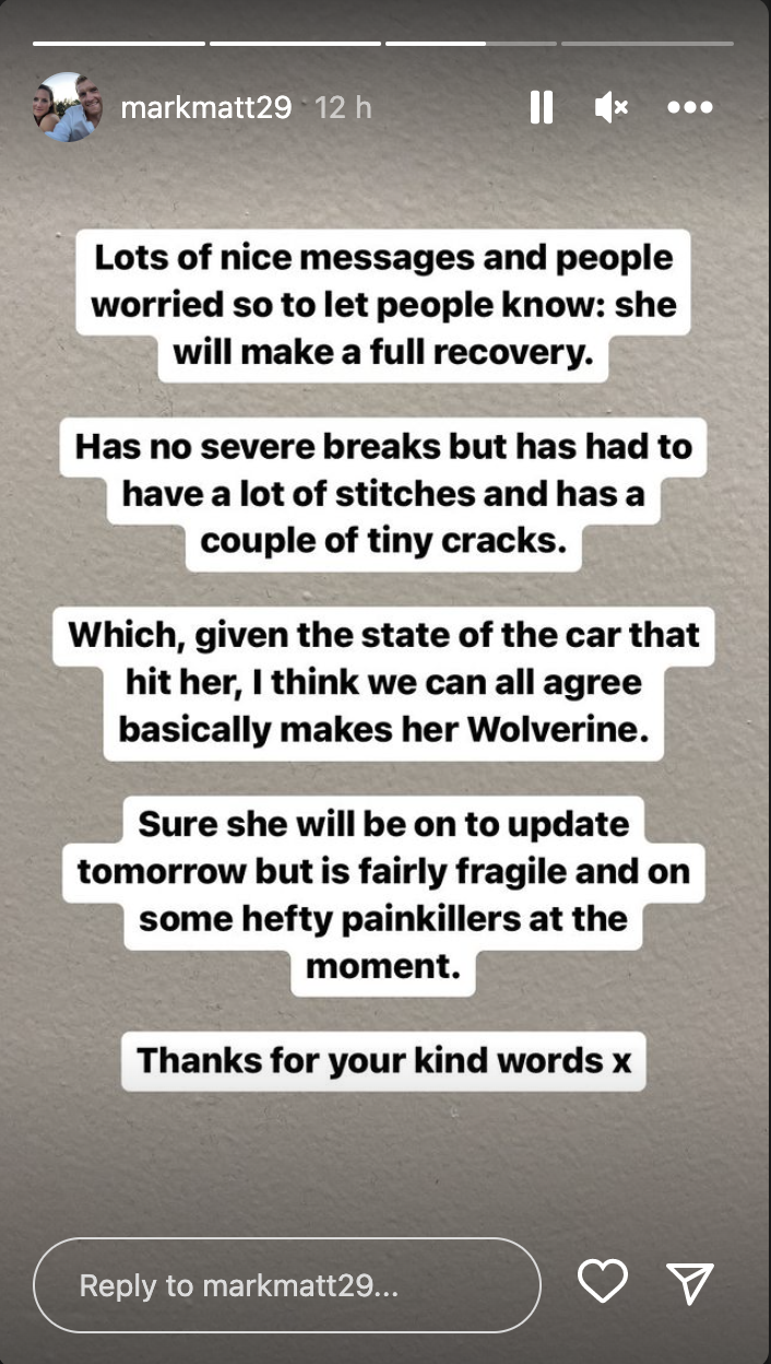 Mark Matthews update on Kat Matthews