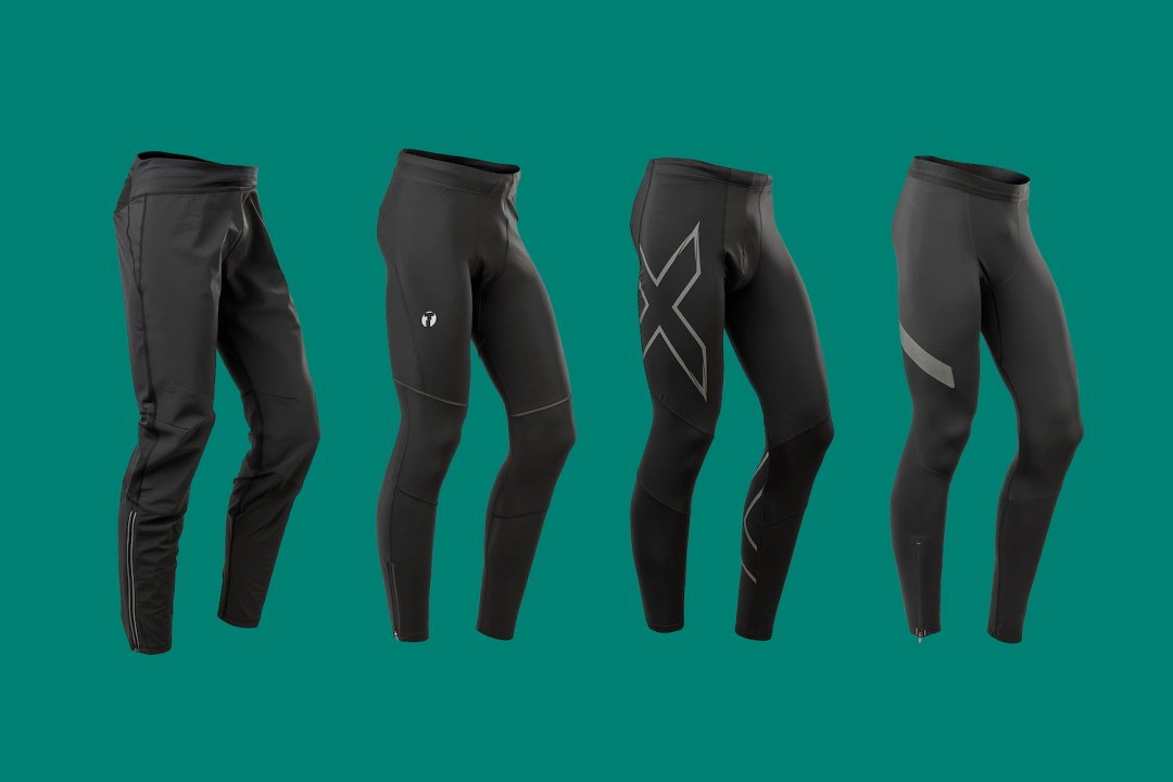 Collection of men's winter running tights