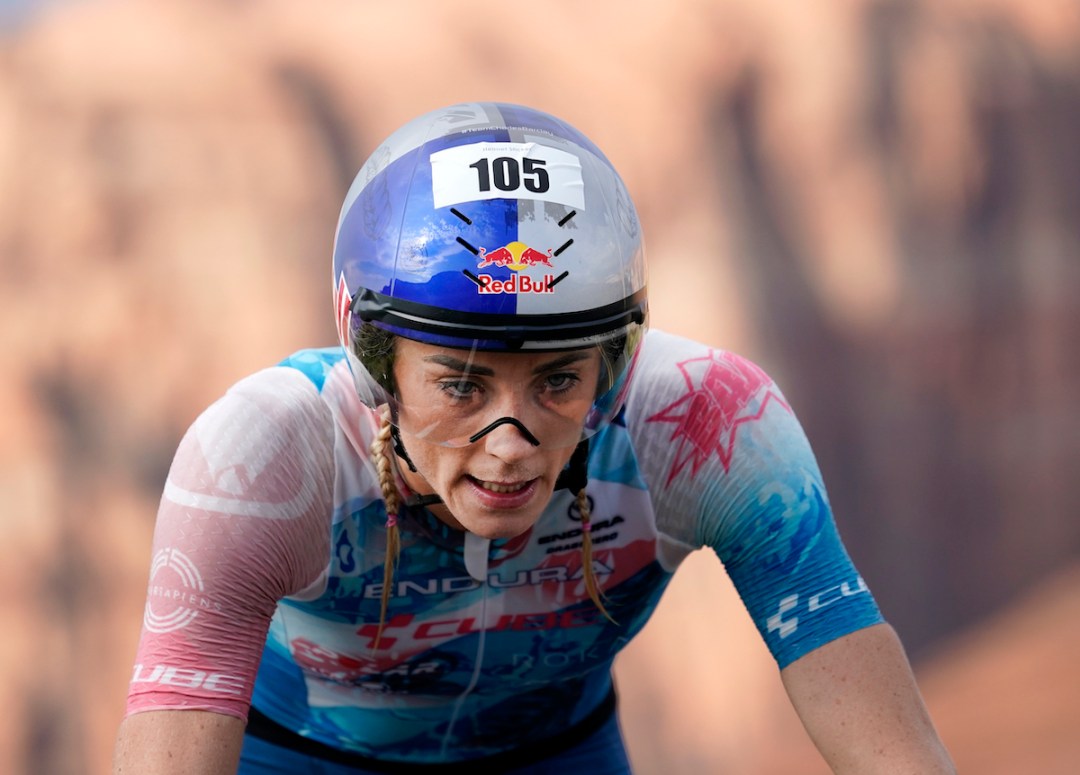 Lucy Charles-Barclay competing at the Ironman 70.3 World Championship