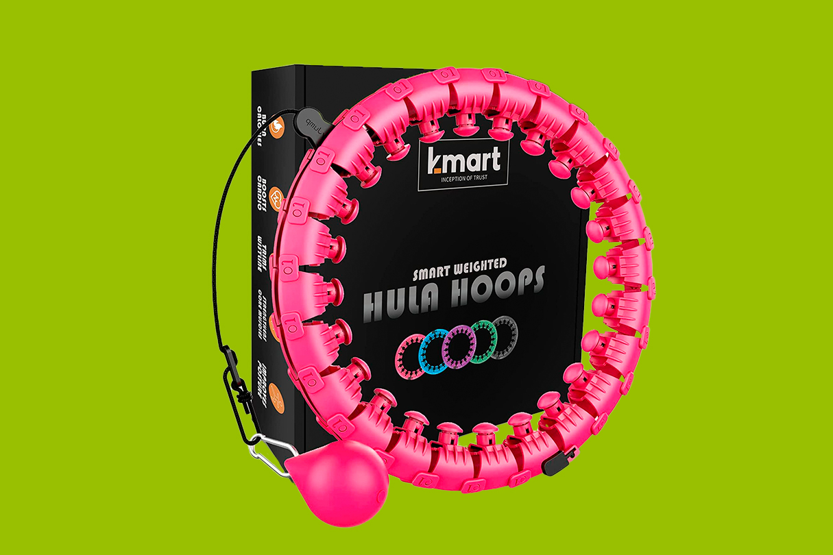 K-MART Smart Hula Ring Hoop on a green background