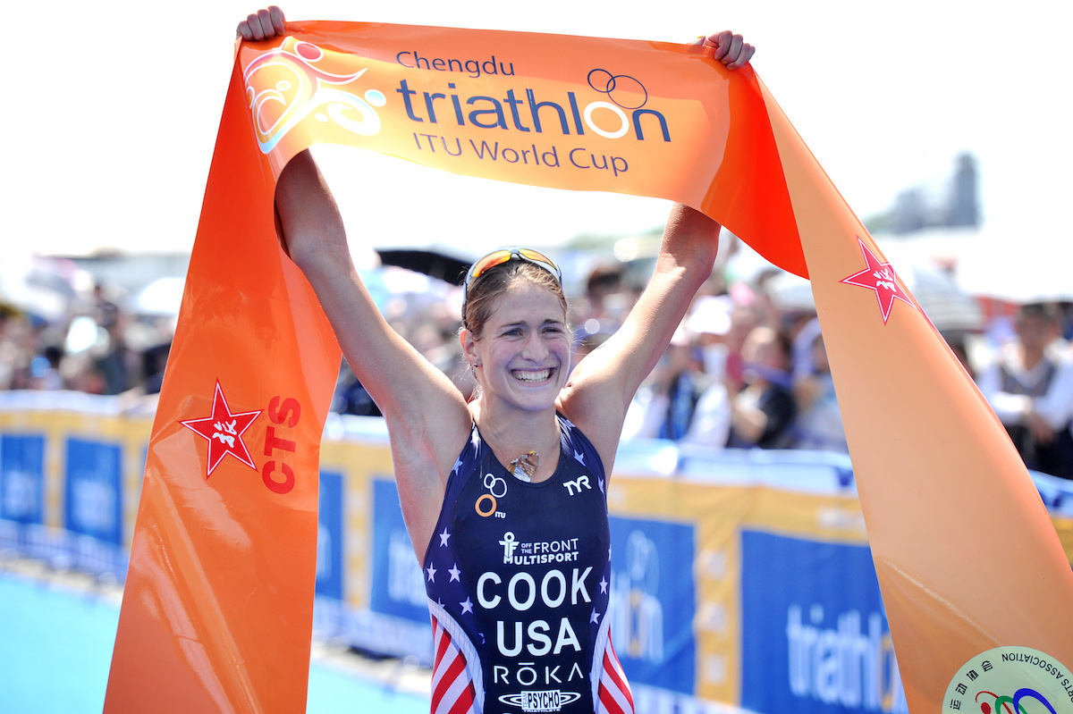 Summer Cook (now Rappaport) wins her first World Cup race in Chengdu, China, in 2016.