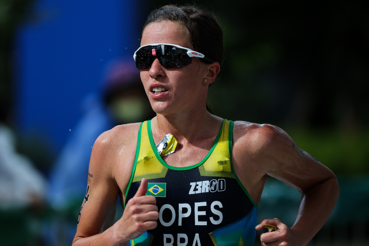 Vittoria Lopes competing in her first Olympics, at the 2020 Tokyo Games.