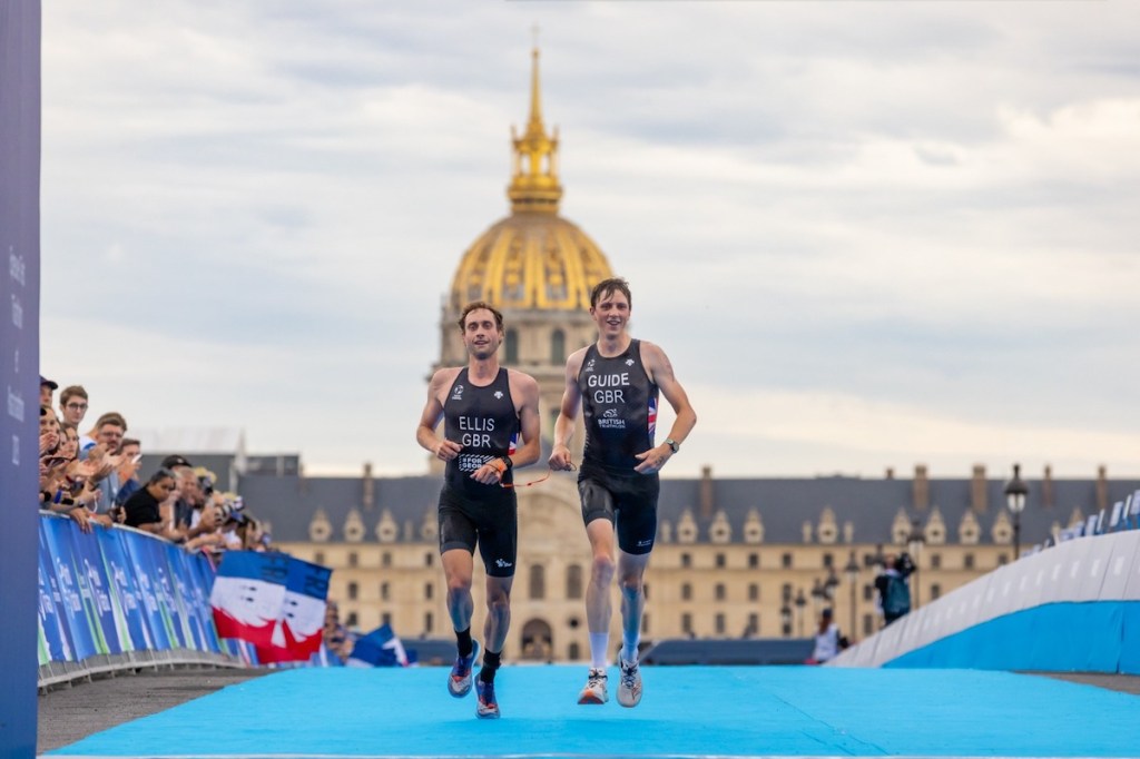 Dave Ellis and Luke Pollard at the Paris Test Event.